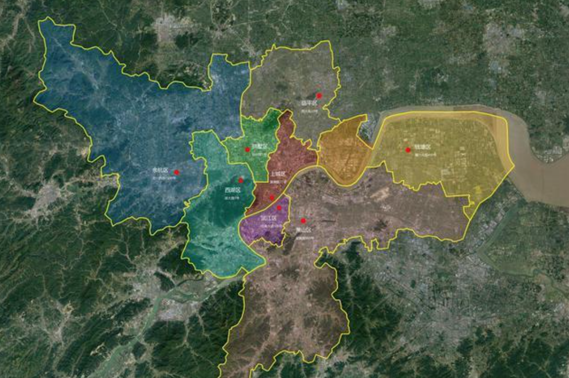 杭州最新行政区域划分：区划调整江干区和下城区已成历史