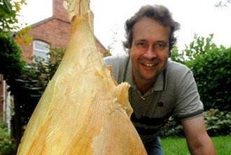 世界上最大的洋葱：该洋葱已长成8公斤重被收录进《吉尼斯世界纪录》