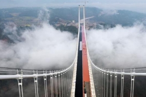 【图】世界上最高的桥梁：杭瑞高速北盘江大桥 高565米